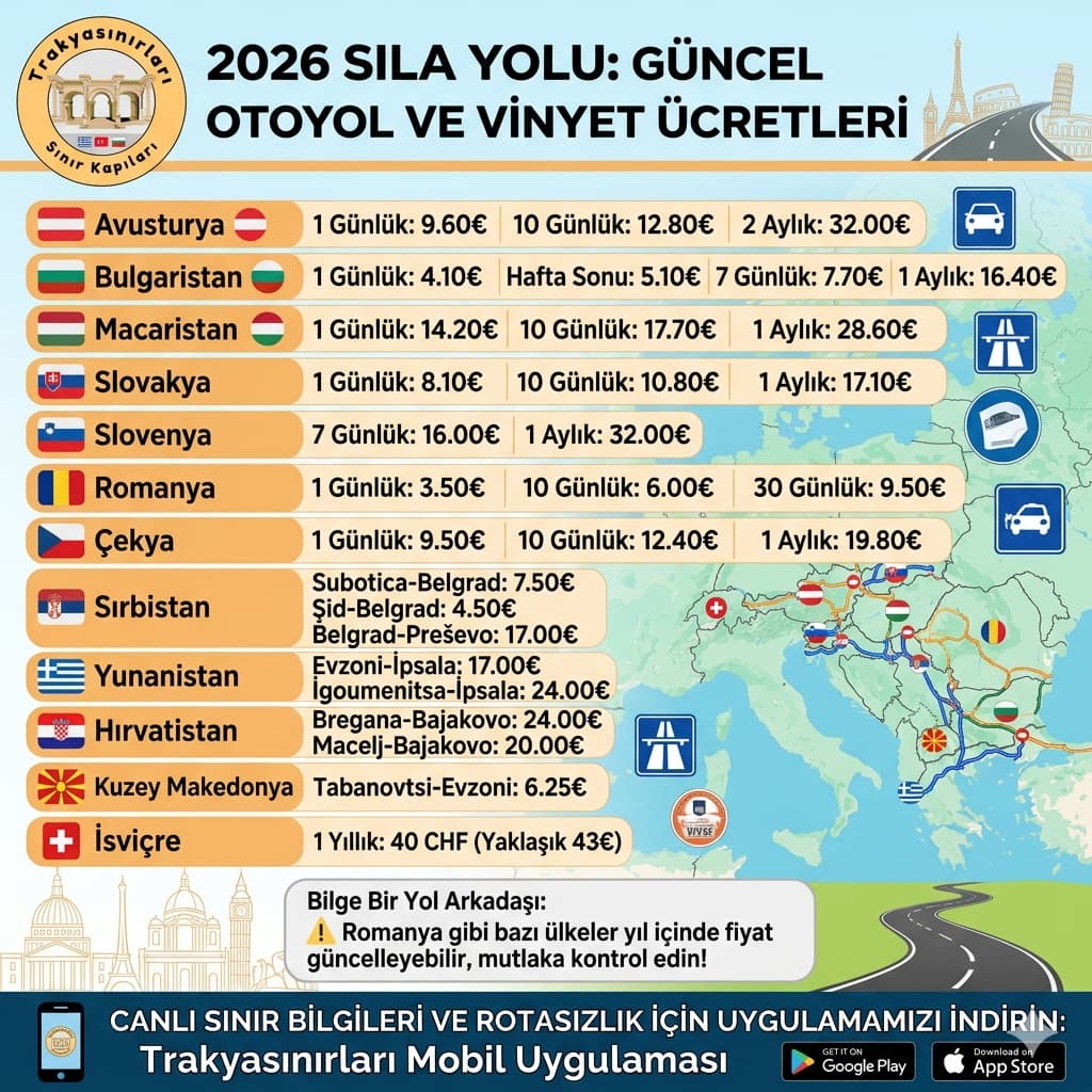 🗺️ 2026 Sıla Yolu Otoyol ve Viyet Ücretleri Güncellendi ...